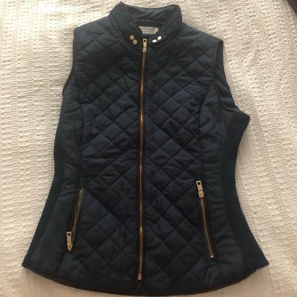 Navy Blue Puffer Vest - Picture 1 of 3